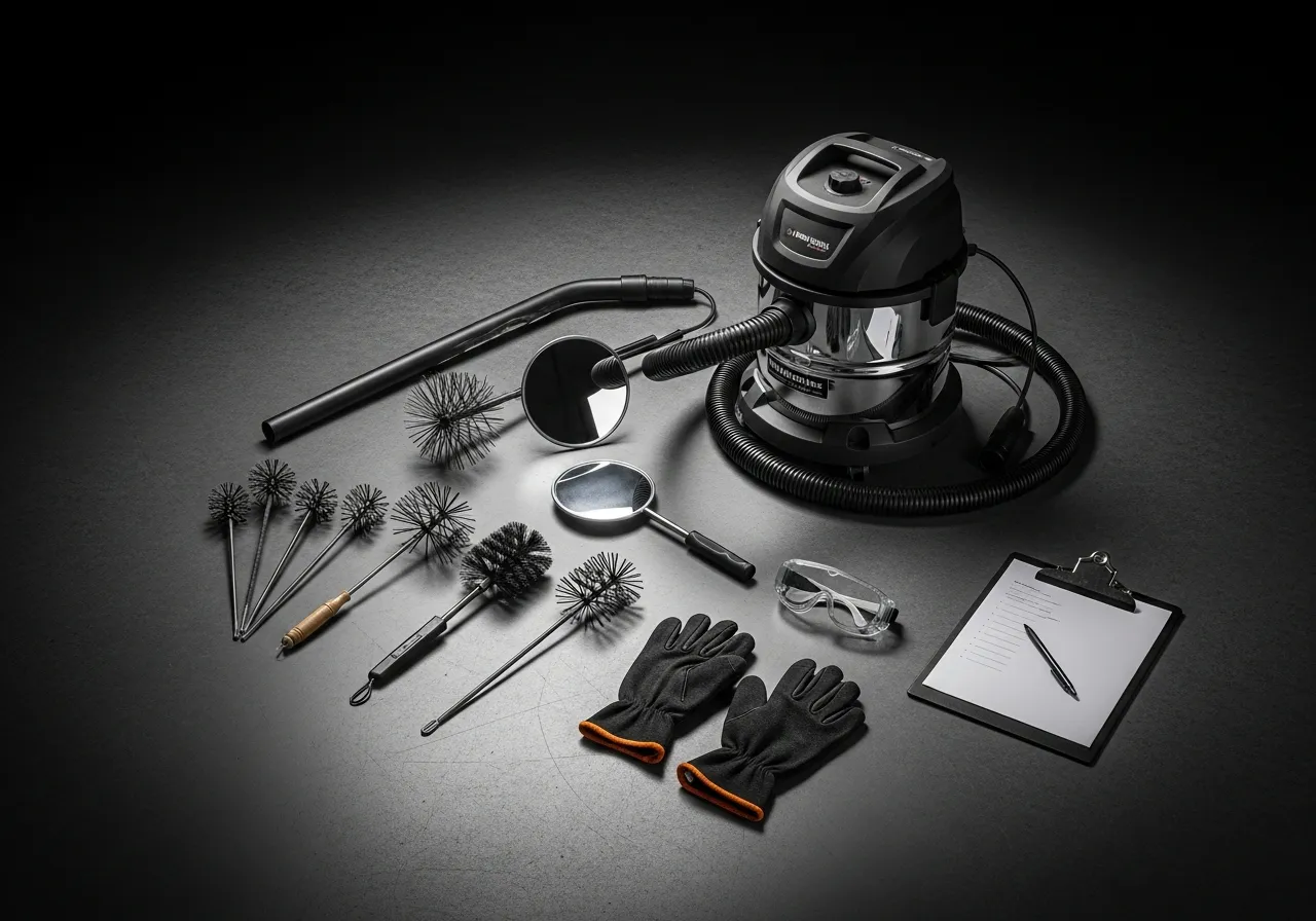 Professionelle Kaminfeger-Ausruestung